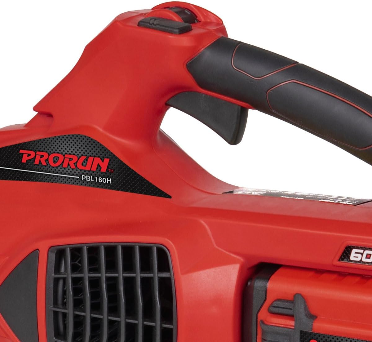 PRORUN PBL160H 60-volt Max 680-CFM 190-MPH Battery Handheld Leaf Blower 2.5 Ah (Battery and Charger Included)7