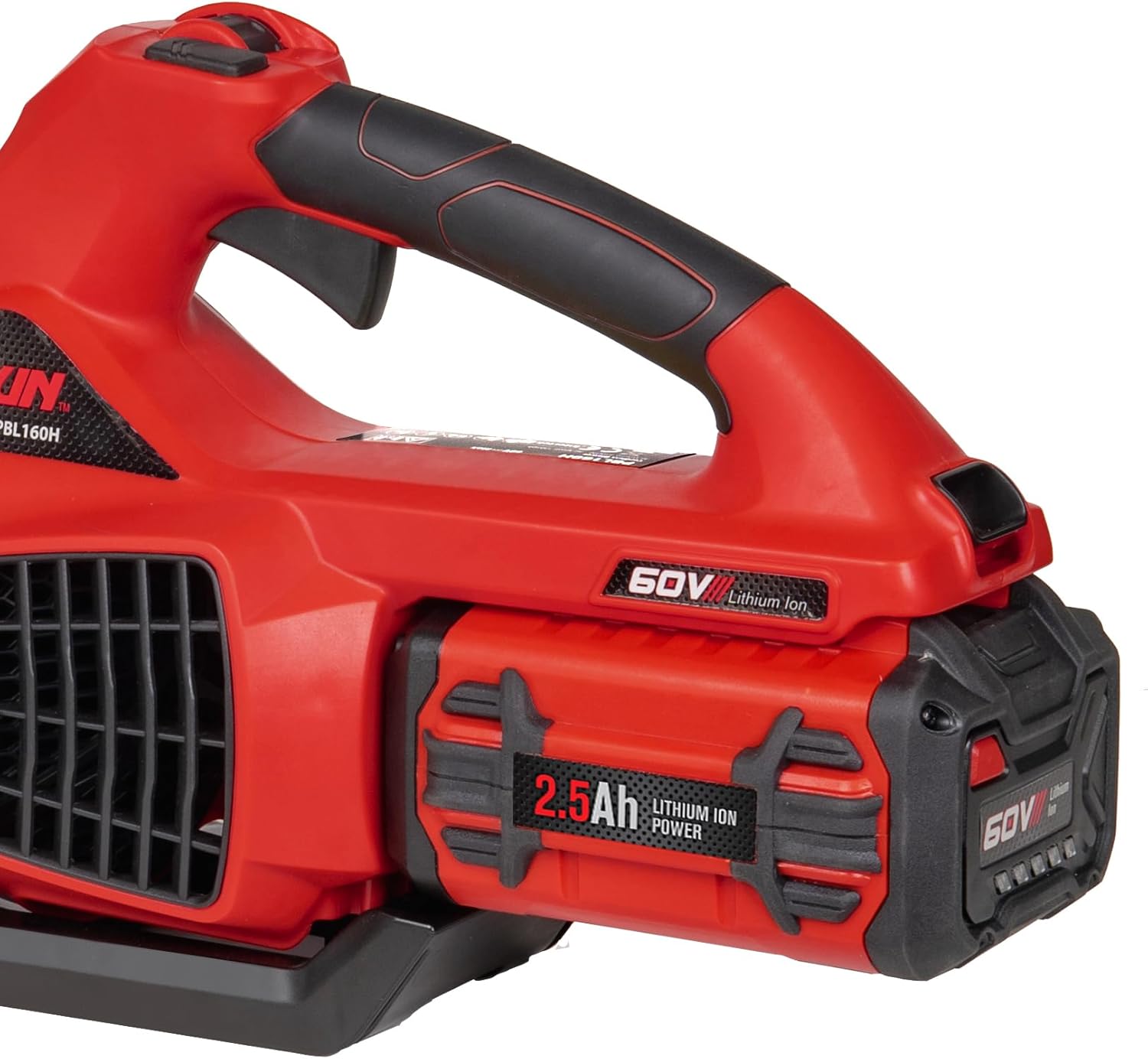 PRORUN PBL160H 60-volt Max 680-CFM 190-MPH Battery Handheld Leaf Blower 2.5 Ah (Battery and Charger Included)9