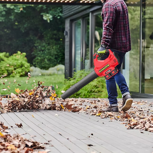 PowerSmart DB2201B 24-volt 450-CFM 130-MPH Battery Handheld Leaf Blower 2 Ah (Battery and Charger Included)5_11zon