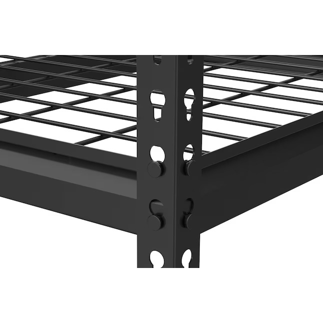 Project Source Metal Heavy Duty 5-Tier Utility Shelving Unit (36-in W x 18-in D x 72-in H), Black, (1000-lb Capacity Per Shelf)14_11zon