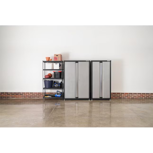 Project Source Metal Heavy Duty 5-Tier Utility Shelving Unit (36-in W x 18-in D x 72-in H), Black, (1000-lb Capacity Per Shelf)189_11zon
