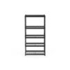Project Source Metal Heavy Duty 5-Tier Utility Shelving Unit (36-in W x 18-in D x 72-in H), Black, (1000-lb Capacity Per Shelf)