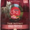 Purina ONE Natural High Protein Dry Dog Food Dry True Instinct with Real Beef and Salmon With Bone Broth and Added Vitamins, Minerals and Nutrients - 15 lb. Bag