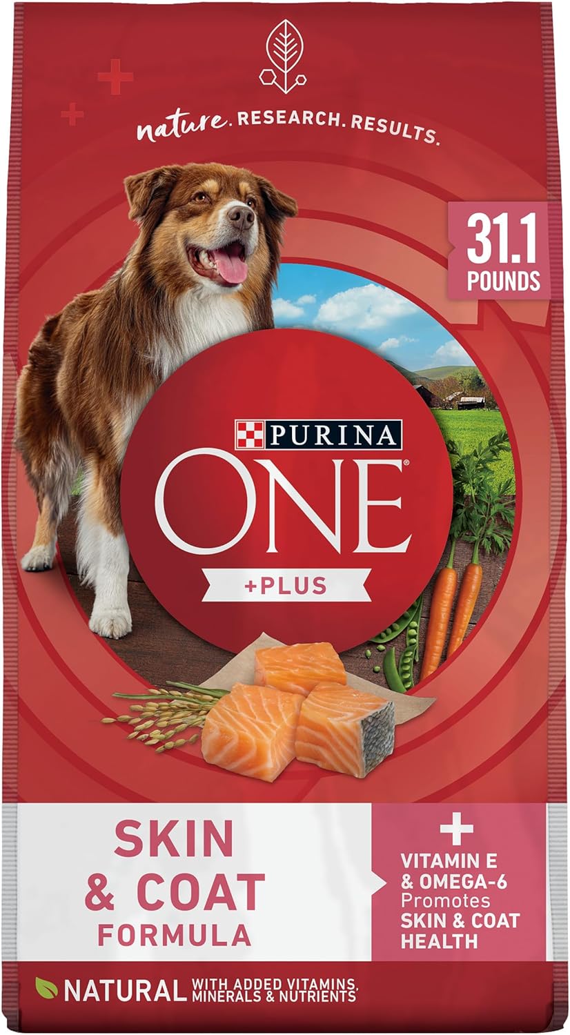 Purina ONE Natural, Sensitive Stomach Dry Dog Food, +Plus Skin & Coat Formula - 31.1 lb. Bag Purina ONE Natural, Sensitive Stomach Dry Dog Food, +Plus Skin & Coat Formula - 31.1 lb. Bag