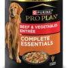 Purina Pro Plan Complete Essentials, Beef and Vegetables Entree in Wet Dog Food Gravy - (Pack of 12) 13 oz. Cans