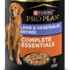 Purina Pro Plan Complete Essentials Lamb and Vegetables Entree in Wet Dog Food Gravy - (Pack of 12) 13 oz. Cans