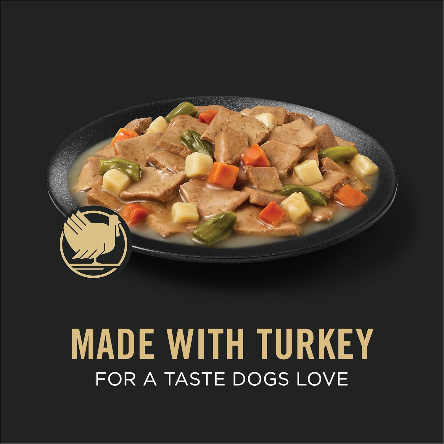 Purina Pro Plan Complete Essentials Turkey and Vegetables Entree In Wet Dog Food Gravy - (Pack of 12) 13 oz. Cans2