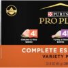 Purina Pro Plan Gravy, High Protein Wet Cat Food Variety Pack, Complete Essentials Chicken and Turkey Favorites - (2 Packs of 12) 3 oz. Cans