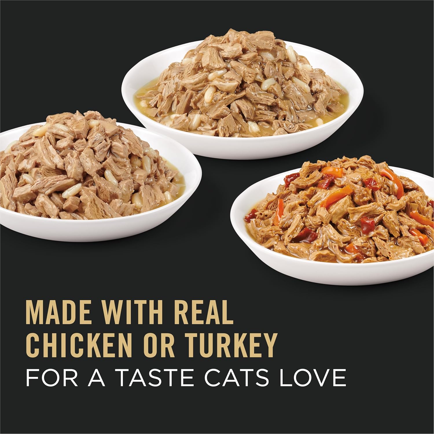 Purina Pro Plan Gravy, High Protein Wet Cat Food Variety Pack, Complete Essentials Chicken and Turkey Favorites - (2 Packs of 12) 3 oz. Cans2