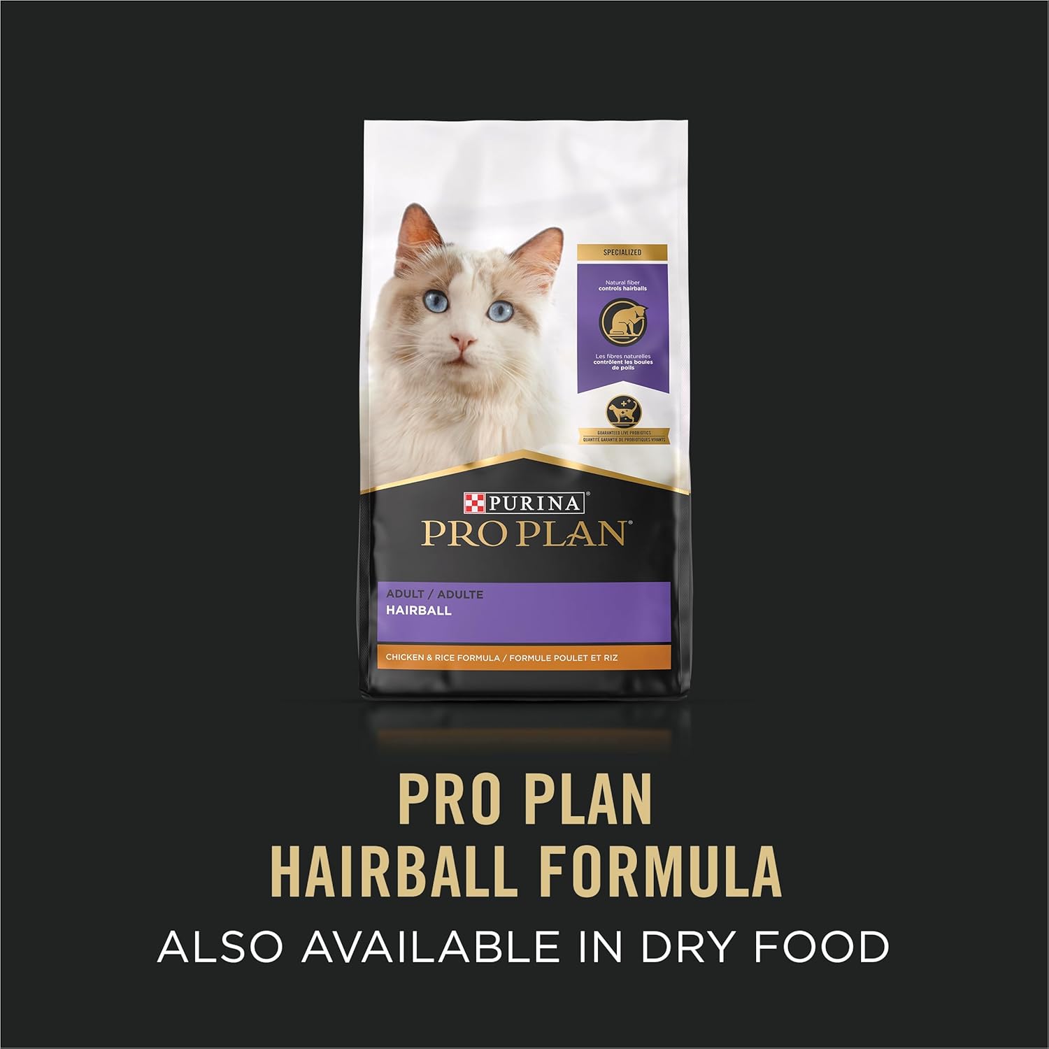 Purina Pro Plan Hairball Control Cat Food, Wet Cat Food Variety Pack, Hairball Control Entrees - (Pack of 24) 3 oz. Cans9