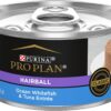 Purina Pro Plan Hairball Control Cat Food Wet Pate, Hairball Ocean Whitefish and Tuna Entree - (Pack of 24) 3 oz. Cans
