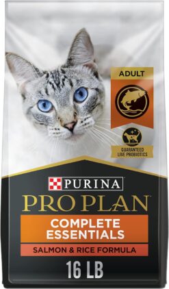 Purina Pro Plan High Protein Cat Food With Probiotics for Cats, Salmon and Rice Formula - 16 lb. Bag