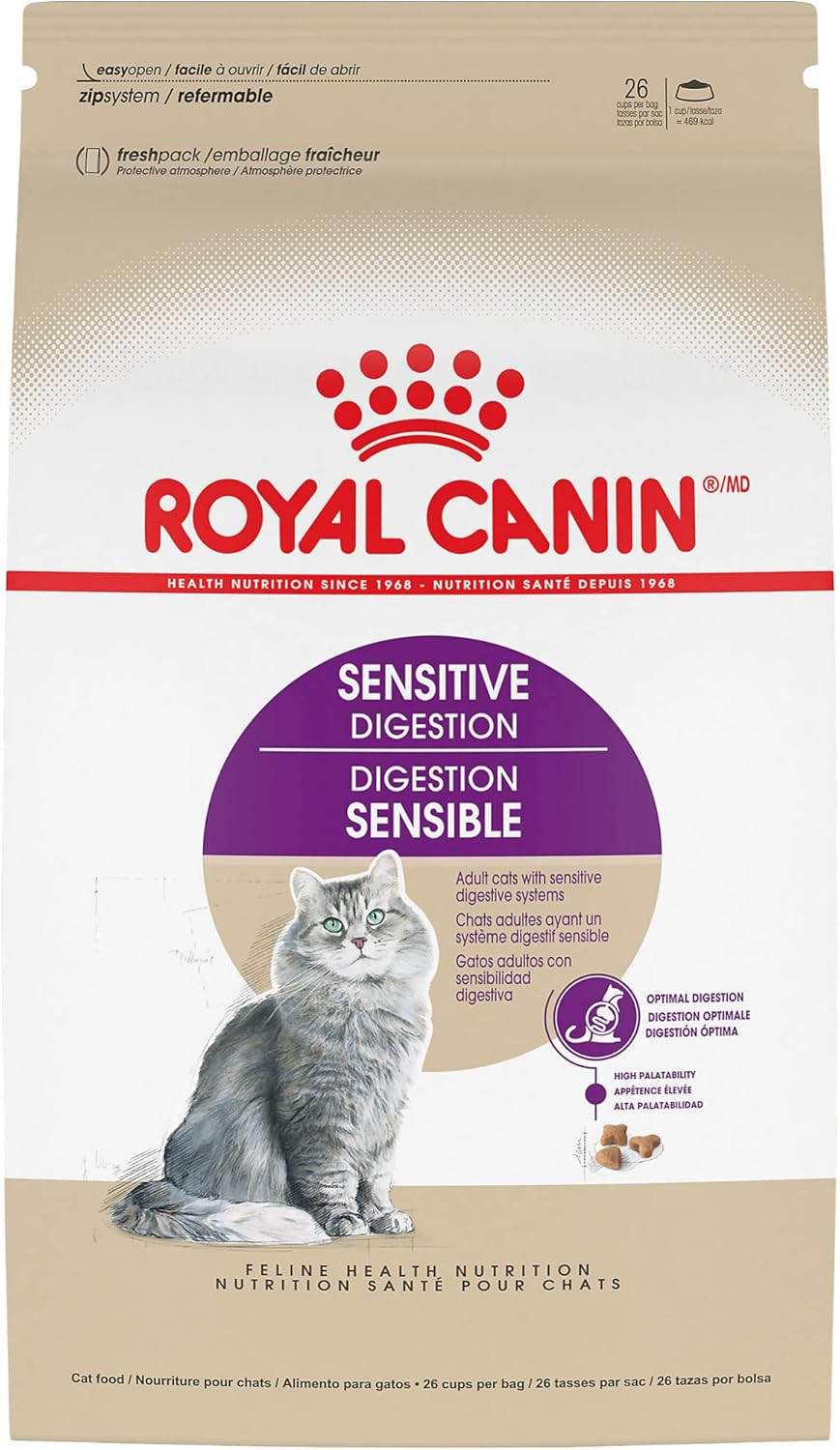 Royal Canin Adult Cat Sensitive Digestion Dry Adult Cat Food, 15 lb bag Royal Canin Adult Cat Sensitive Digestion Dry Adult Cat Food, 15 lb bag