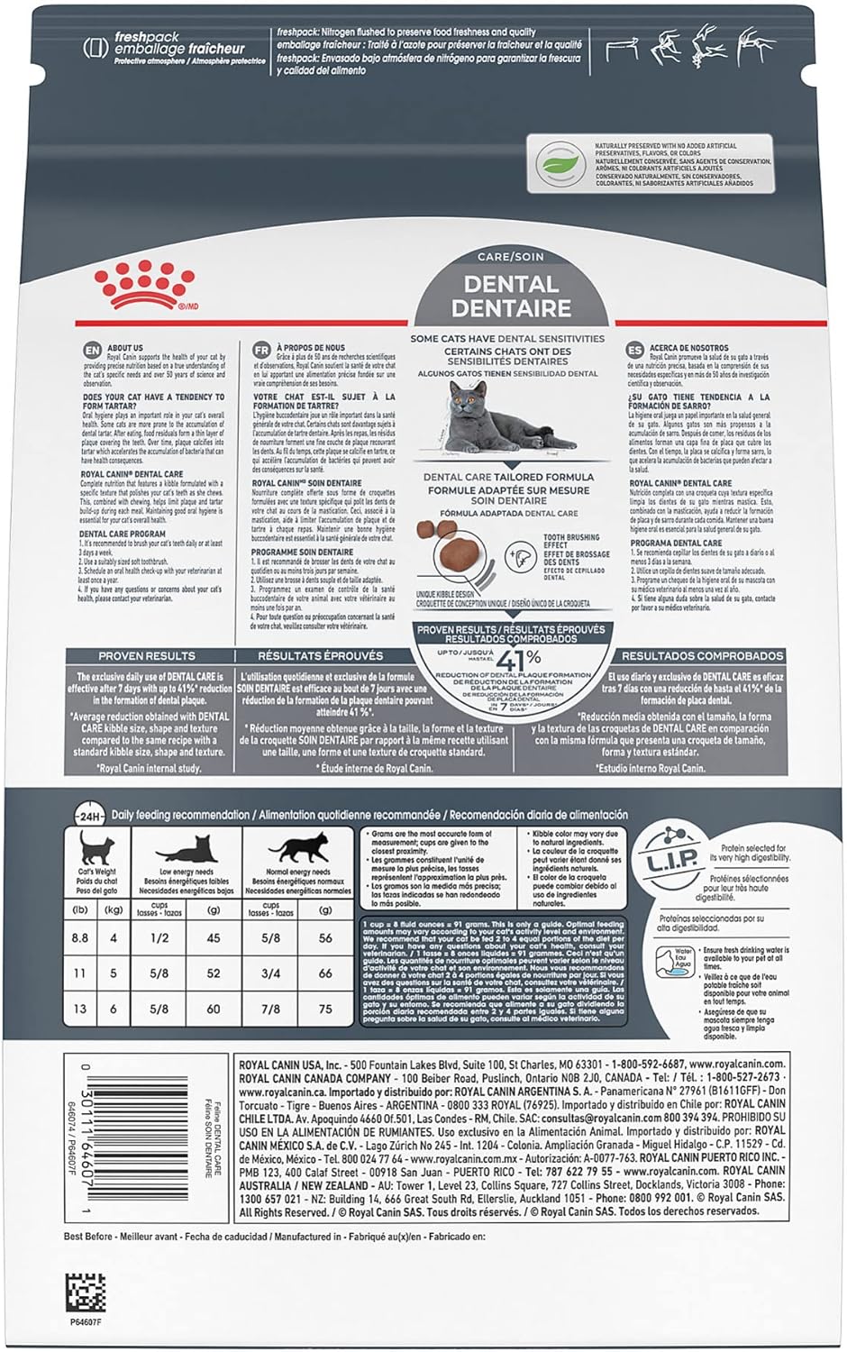 Royal Canin Feline Care Nutrition Dental Care Dry Cat Food, 6 lb bag1