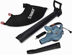 SENIX 12 AMP Handheld Electric Leaf Blower and Vacuum, Up to 420 CFM and 179 MPH, Lightweight, 120V (BLVE12-M)