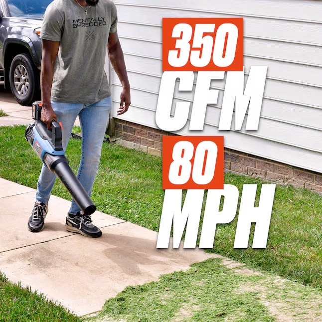 SENIX BLAX2-M 20-volt Max 350-CFM 80-MPH Battery Handheld Leaf Blower 4 Ah (Battery and Charger Included)3_11zon (1)