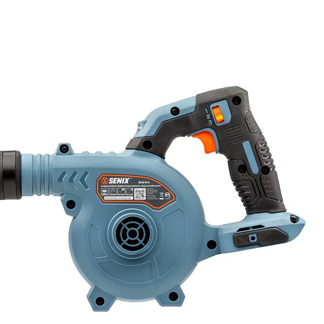 SENIX BLX2-M-0 X2 20-volt Max 75-CFM 180-MPH Battery Handheld Leaf Blower 2.5 Ah (Battery and Charger Not Included)7_11zon