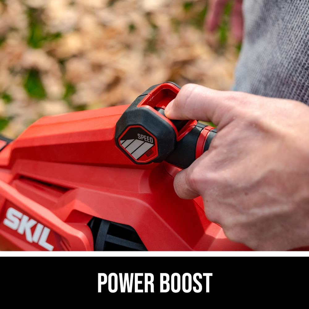 SKIL PWR CORE 40 Brushless 40V 530 CFM Cordless Leaf Blower Kit, Variable Speed with Power Boost, Includes 2.5Ah Battery and Auto PWR Jump Charger- BL4713C-119