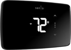 Sensi Lite Smart Thermostat, Data Privacy, Programmable, Wi-Fi, Easy DIY, Works With Alexa, Energy Star Certified, ST25, Most Systems C-Wire Not Required, Except On Heat/Cool Only and Heat Pump System