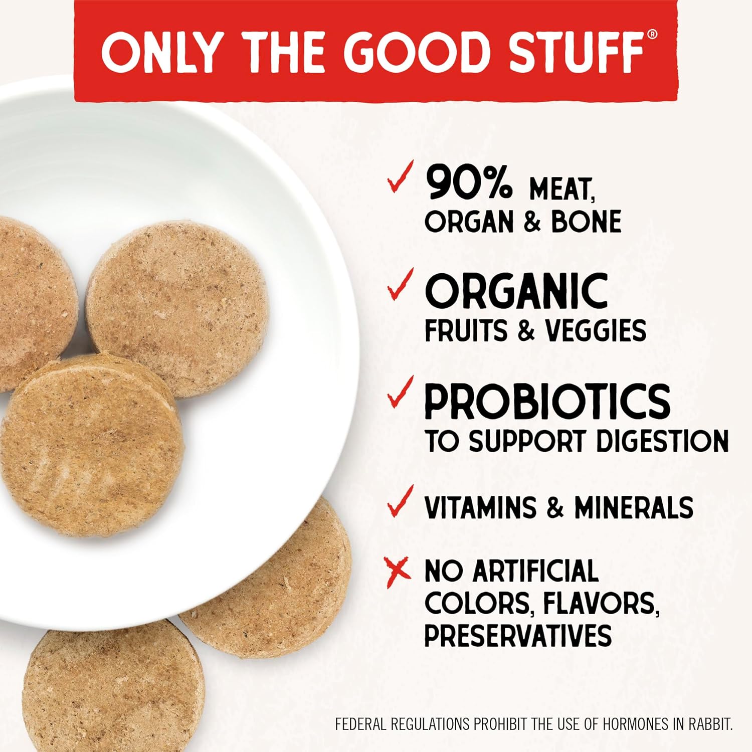 Stella & Chewy's Freeze Dried Raw Dinner Patties – Grain Free Dog Food, Protein Rich Absolutely Rabbit Recipe – 25 oz Bag2