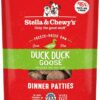 Stella & Chewy's Freeze Dried Raw Dinner Patties – Grain Free Dog Food, Protein Rich Duck Duck Goose Recipe – 25 oz Bag