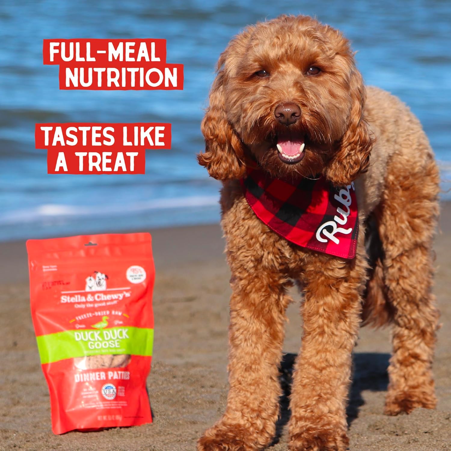Stella & Chewy's Freeze Dried Raw Dinner Patties – Grain Free Dog Food, Protein Rich Duck Duck Goose Recipe – 25 oz Bag9
