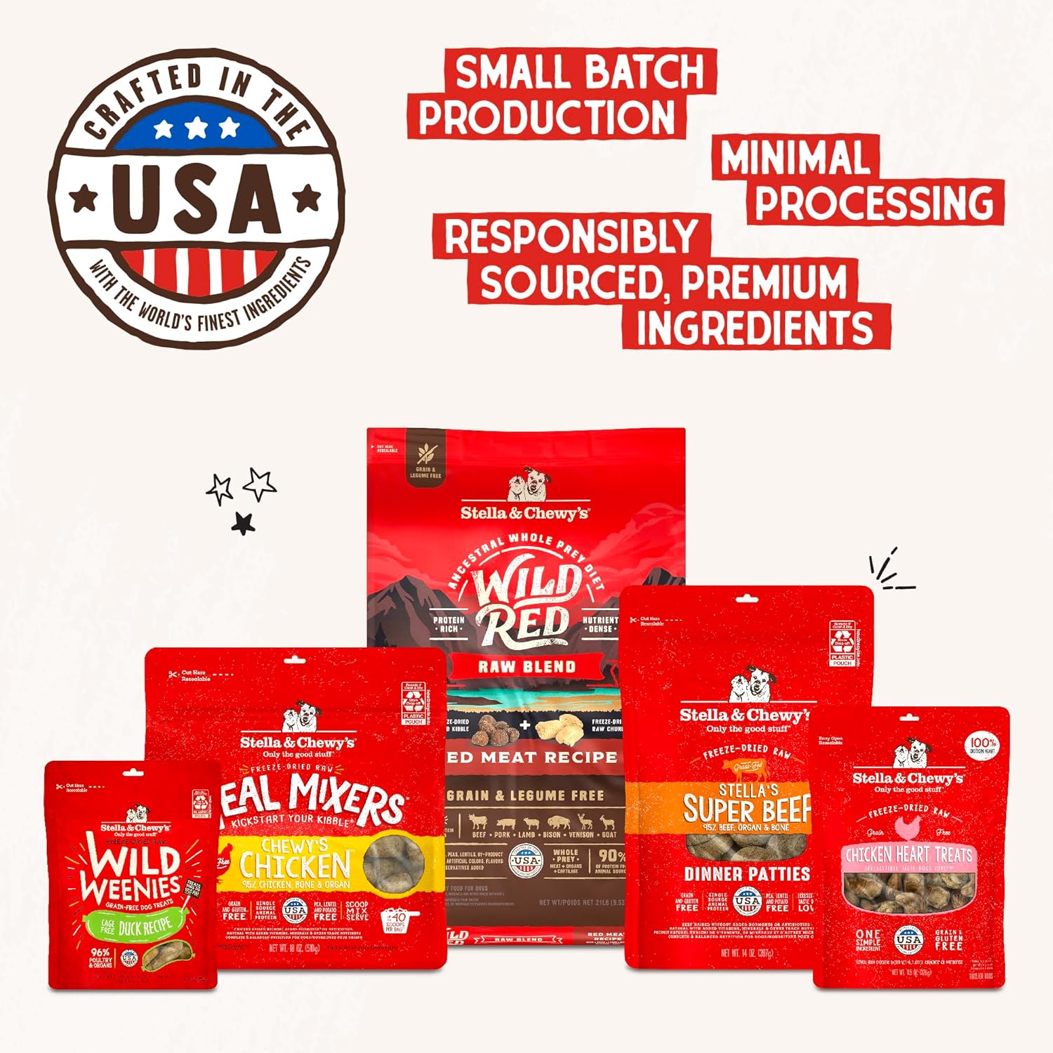 Stella & Chewy's Freeze Dried Raw Dinner Patties – Grain Free Dog Food, Protein Rich Simply Venison Recipe – 25 oz Bag12