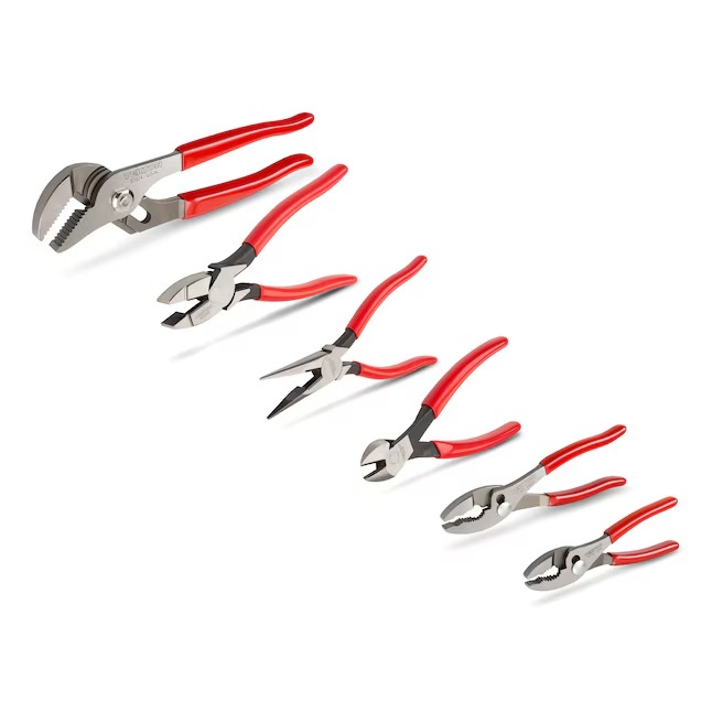 TEKTON Diagonal, Groove, Linemans, Long Nose, Slip Joint Assorted (6-Pack)_11zon TEKTON Diagonal, Groove, Linemans, Long Nose, Slip Joint Assorted (6-Pack)