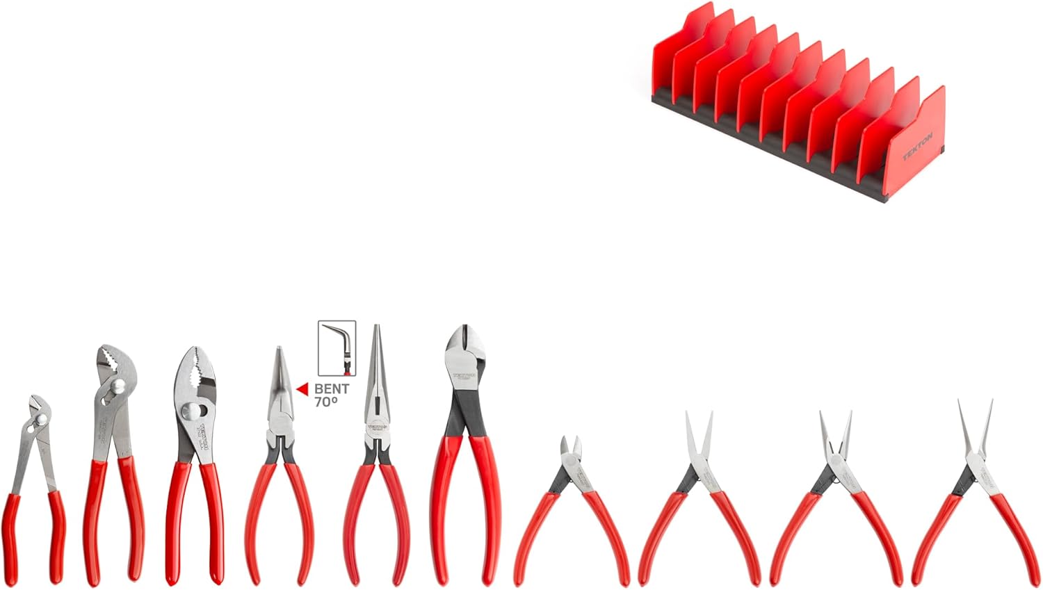 TEKTON Gripping, Cutting, Mini Pliers Set with Rack (10-Piece) PLR99204 TEKTON Gripping, Cutting, Mini Pliers Set with Rack (10-Piece) PLR99204