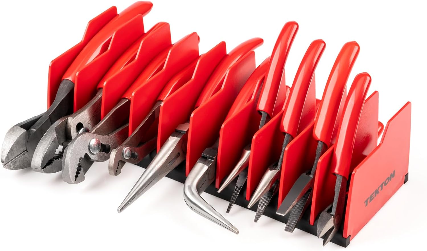TEKTON Gripping, Cutting, Mini Pliers Set with Rack (10-Piece) PLR9920412