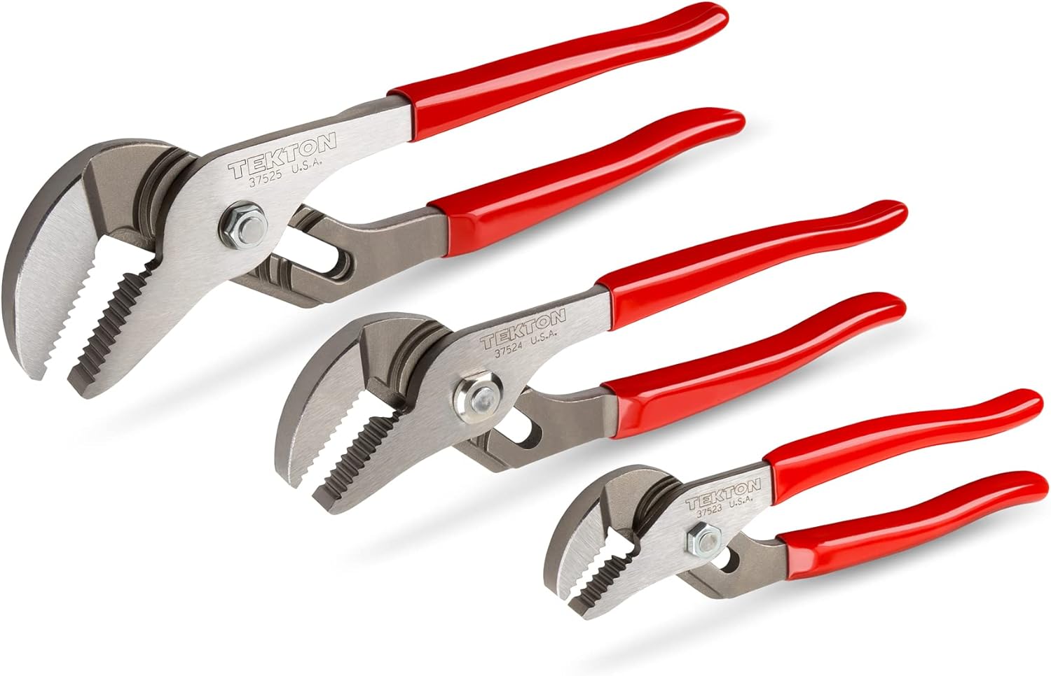 TEKTON Groove Joint Pliers Set, 3-Piece (7, 10, 13 in.) 90394 Made in USA1