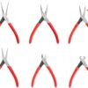 TEKTON Mini Pliers Set, 6-Piece (Needle Nose, Long Nose, Flat Nose, Cutting) | PMN99906