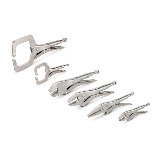 TEKTON PLK99905 Locking Pliers and C-Clamp Set (6-Piece) Locking Plier Set (6-Pack)1_11zon