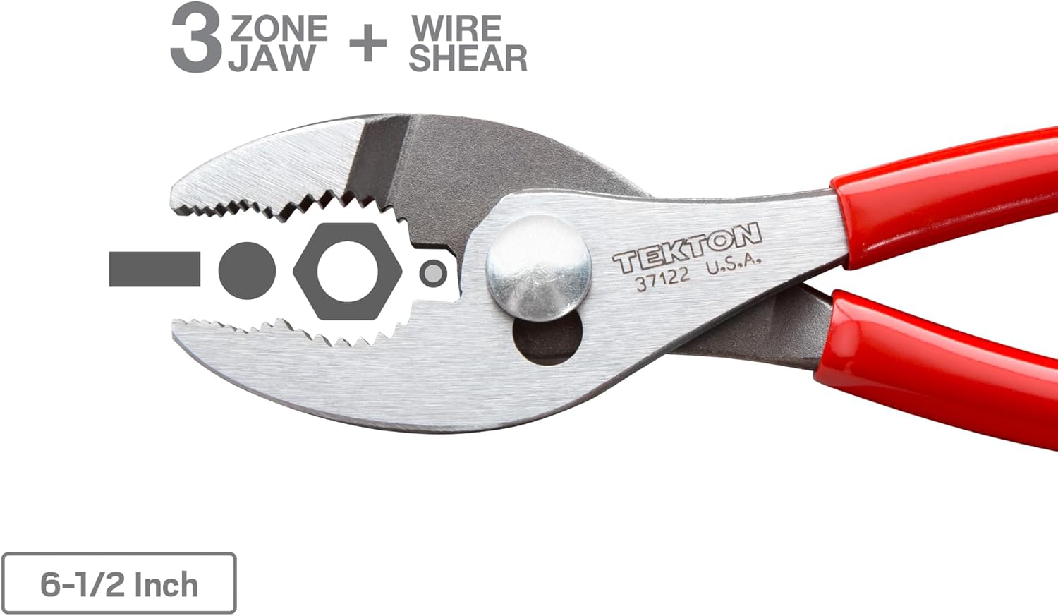 TEKTON Slip Joint Pliers Set, 3-Piece (6-1 2, 8, 10 in.) PGA10103 Made in USA0