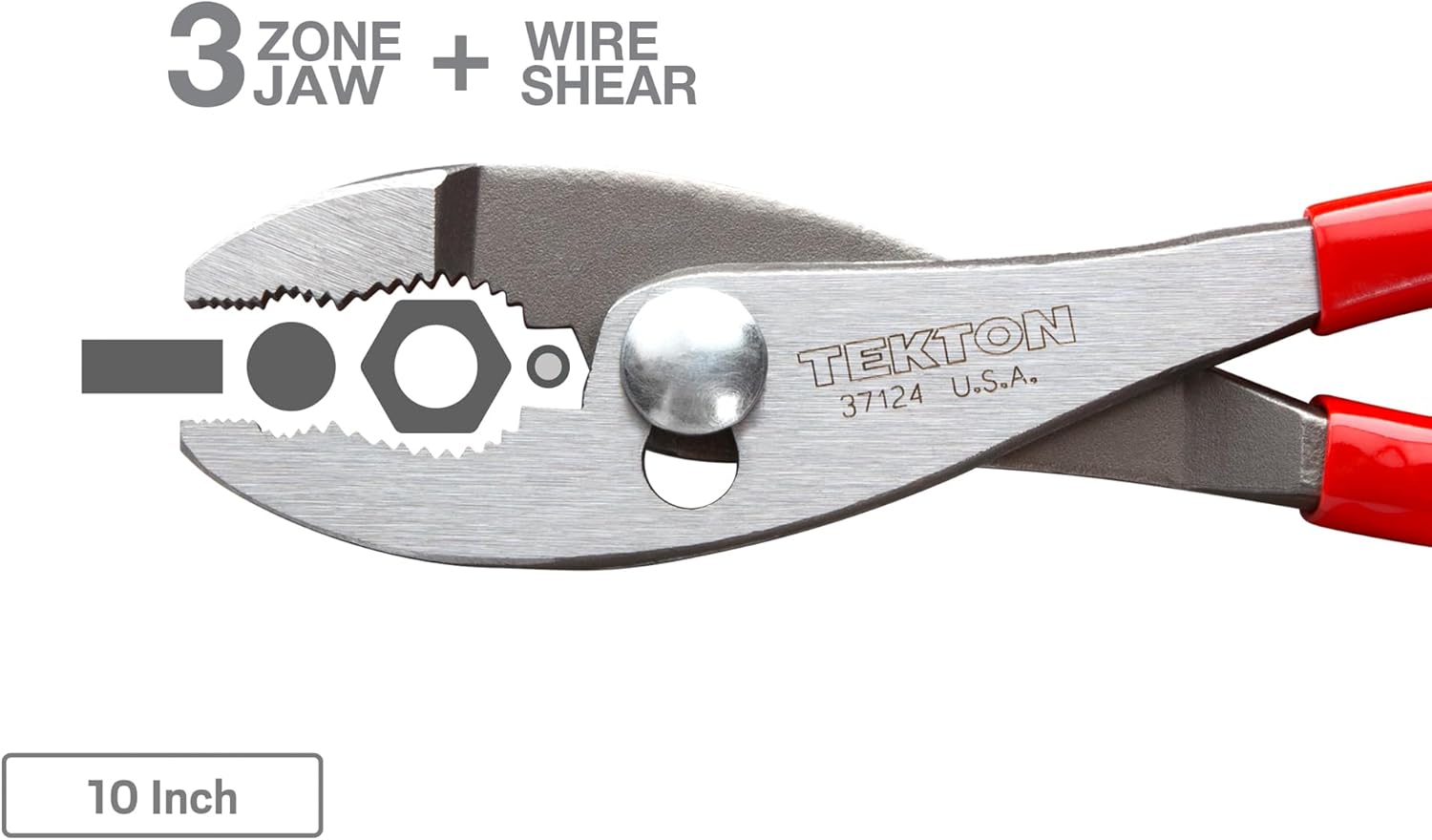 TEKTON Slip Joint Pliers Set, 3-Piece (6-1 2, 8, 10 in.) PGA10103 Made in USA12