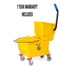 The Clean Store 6.5-Gallons Side-Press Wringer Mop and Bucket, Yellow
