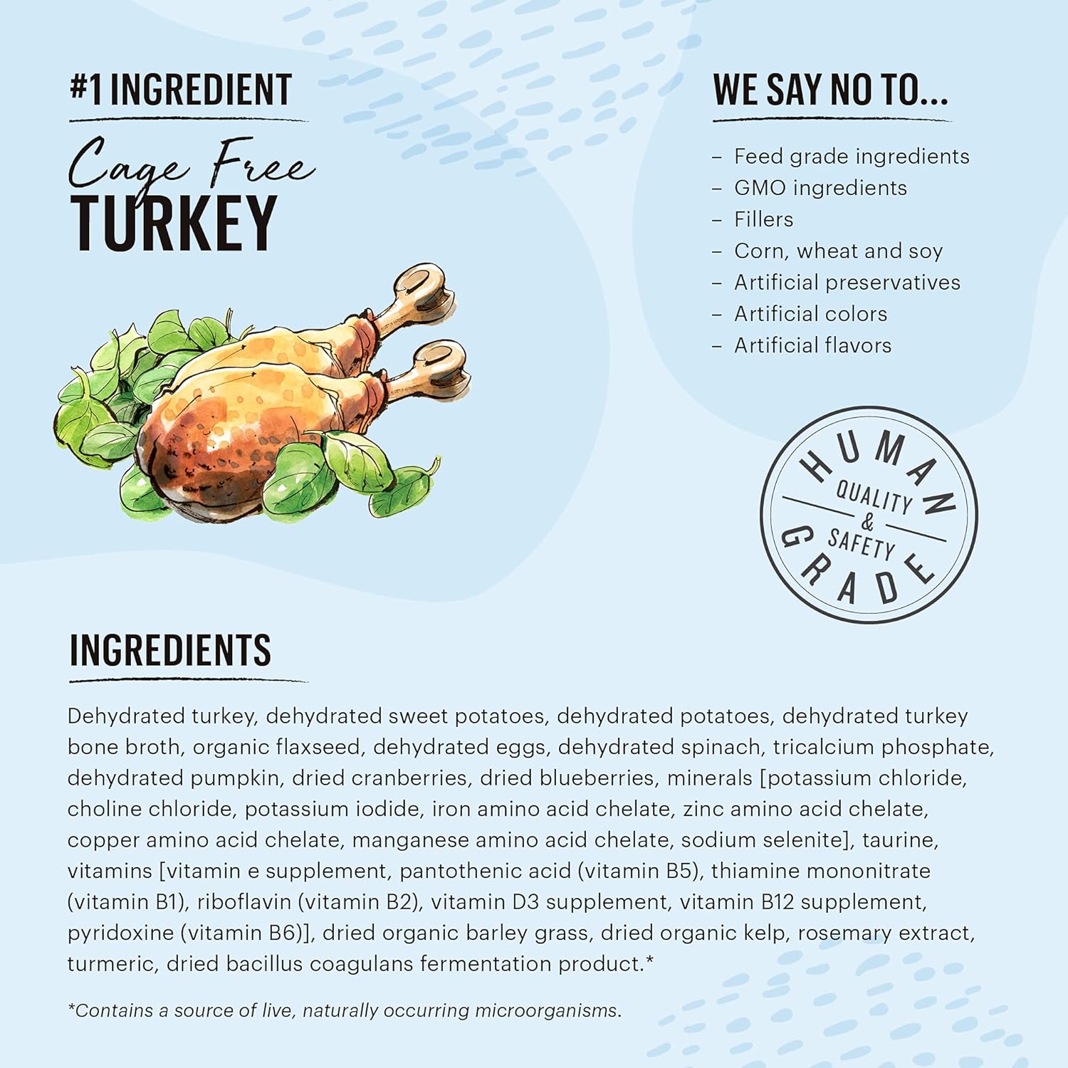 The Honest Kitchen Dehydrated Grain Free Turkey Cat Food, 4 lb Box2