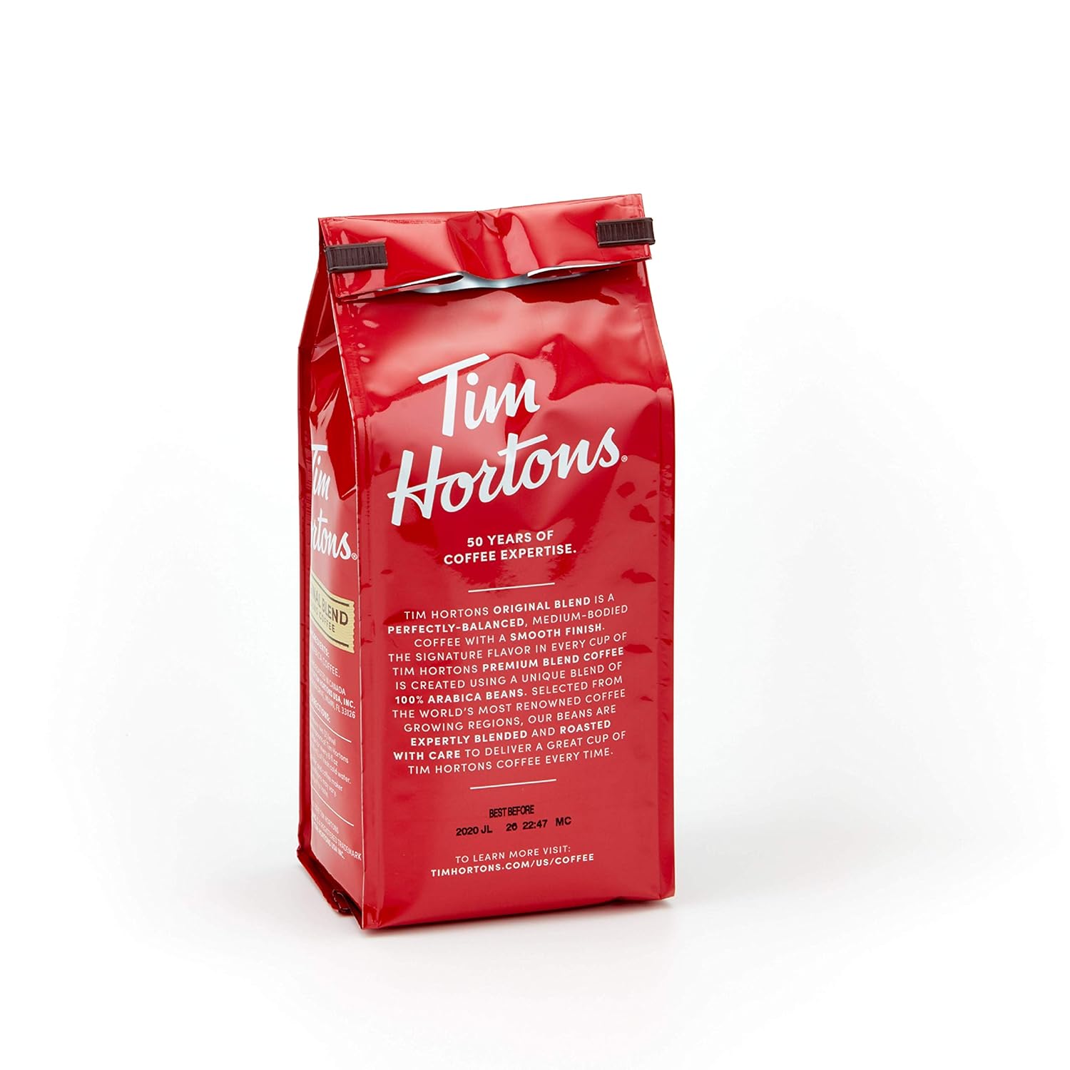 Tim Hortons Original Blend, Medium Roast Ground Coffee, Perfectly Balanced, Always Smooth, Made with 100% Arabica Beans, 12 Ounce (Pack of 6) 1