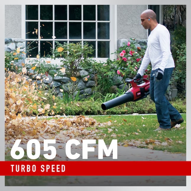 Toro 51820 Flex-Force 60-volt Max 605-CFM 120-MPH Battery Handheld Leaf Blower 2.5 Ah (Battery and Charger Included)4_11zon