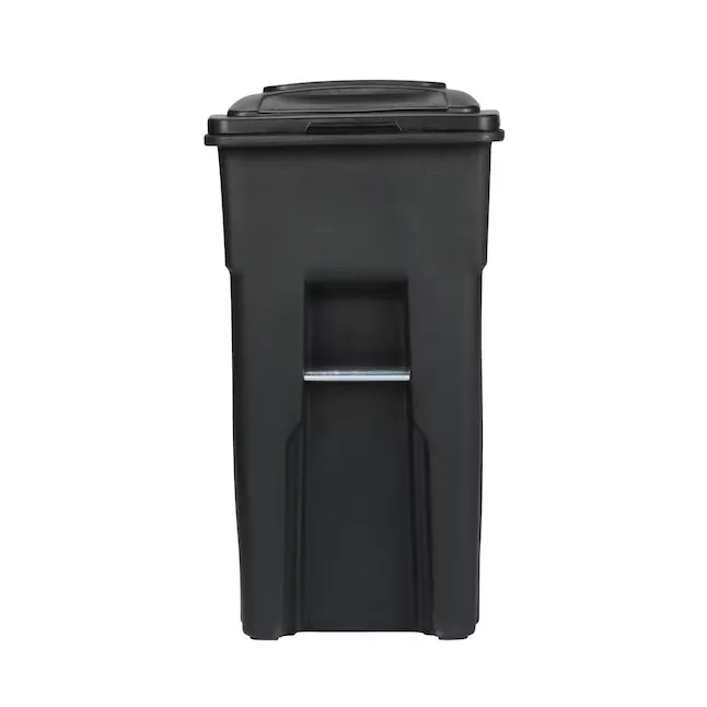 Toter 79232-R2200 32-Gallon Black Plastic Wheeled Indoor 4_11zon