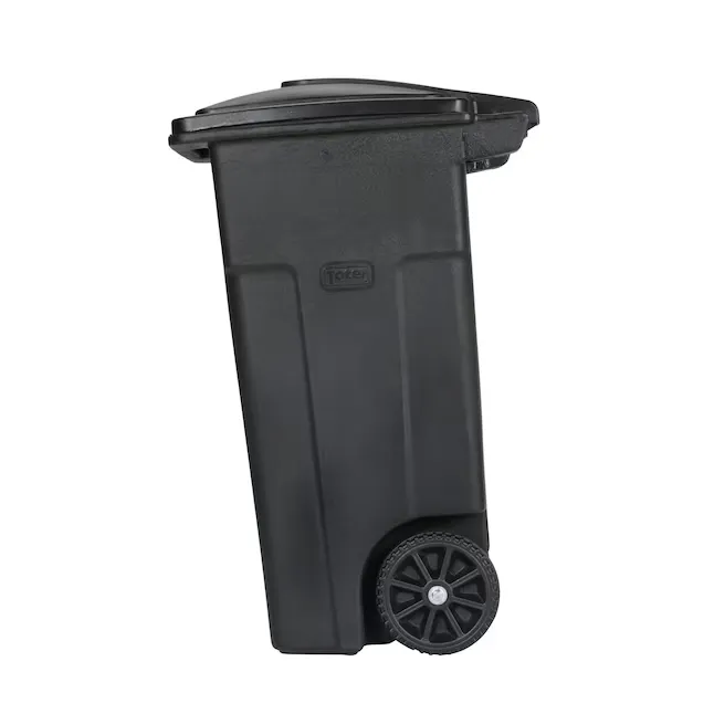 Toter 79232-R2200 32-Gallon Black Plastic Wheeled Indoor 5_11zon
