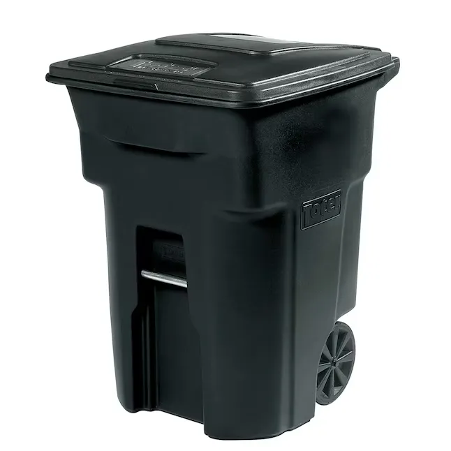 Toter 79296-R2200 96-Gallon Black Plastic Wheeled Indoor_11zon Toter 79296-R2200 96-Gallon Black Plastic Wheeled Indoor/Outdoor Hinged Lid Trash Can