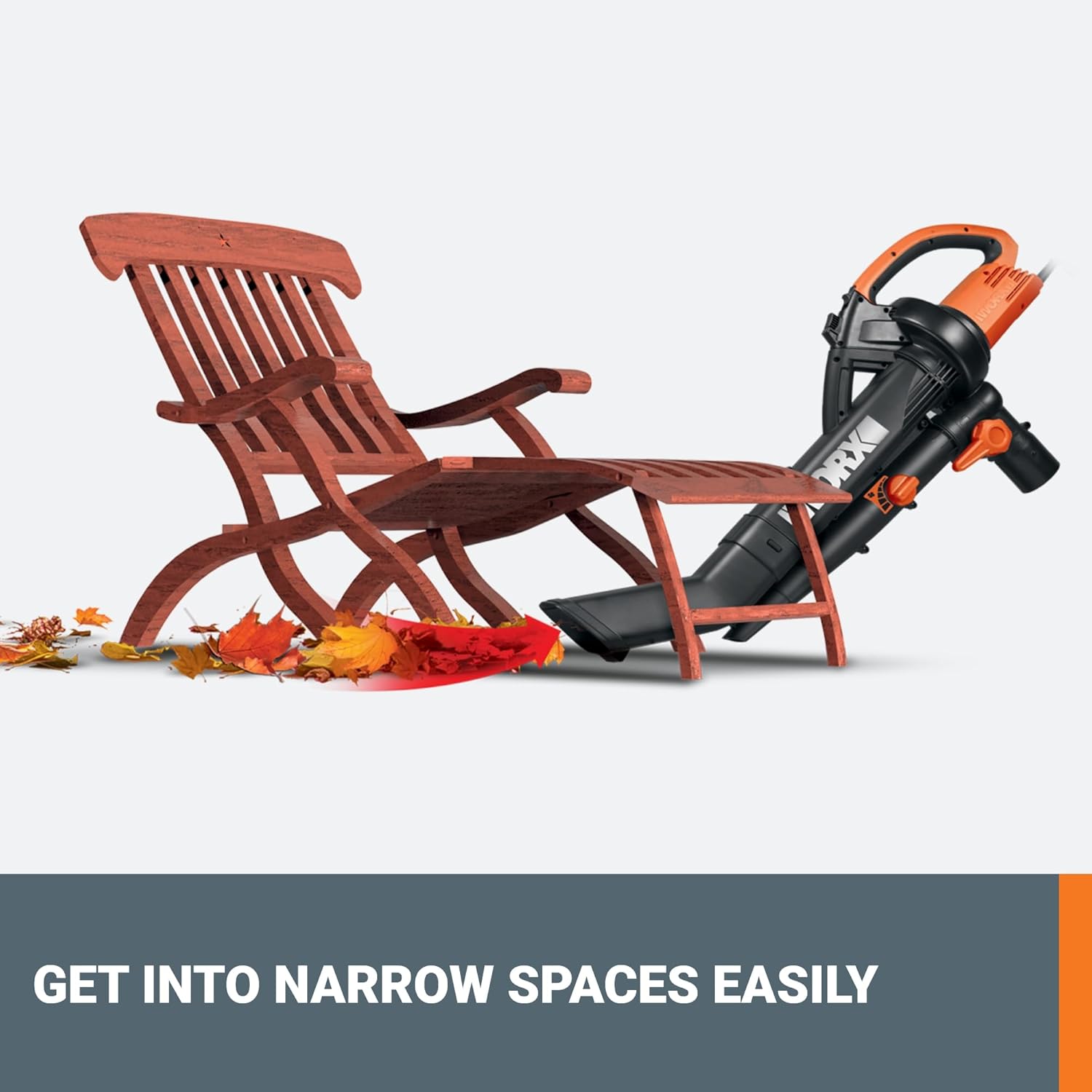 WORX 12 Amp Trivac 3-in-1 Electric Leaf Blower Mulcher Vacuum WG509 Metal Impeller for Fine Mulching0