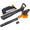 WORX WG518 3-in-1 400-CFM 250-MPH Corded Electric Handheld Leaf Blower