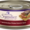 Wellness CORE Grain-Free Signature Selects Wet Cat Food, Natural Pet Food Made with Real Meat (Chunky Beef & Chicken, 5.3-Ounce, Pack Of 12)
