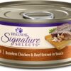 Wellness CORE Grain-Free Signature Selects Wet Cat Food, Natural Pet Food Made with Real Meat (Shredded Chicken & Beef Entree, 5.3 Ounces, Pack of 12)