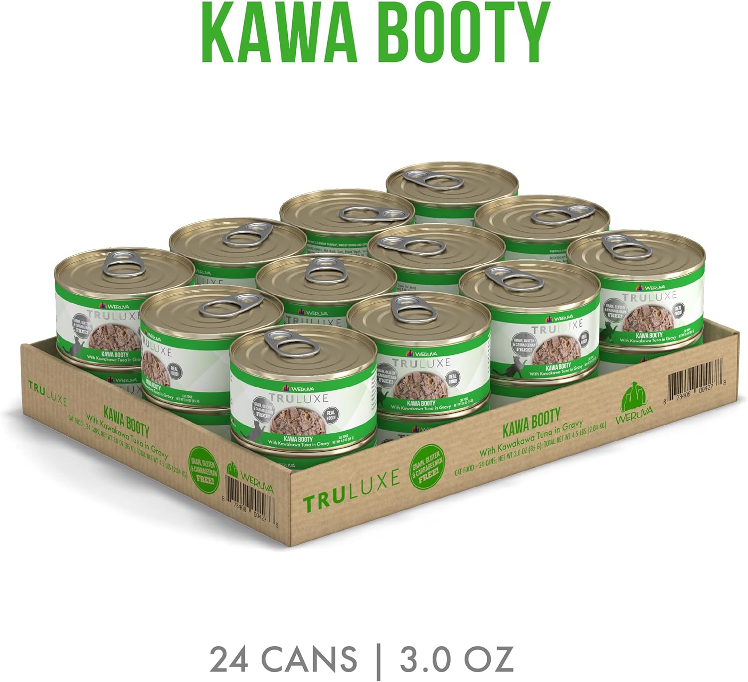 Weruva Truluxe Cat Food, Kawa Booty with Kawakawa Tuna in Gravy, 3Oz Can (Pack of 24)1