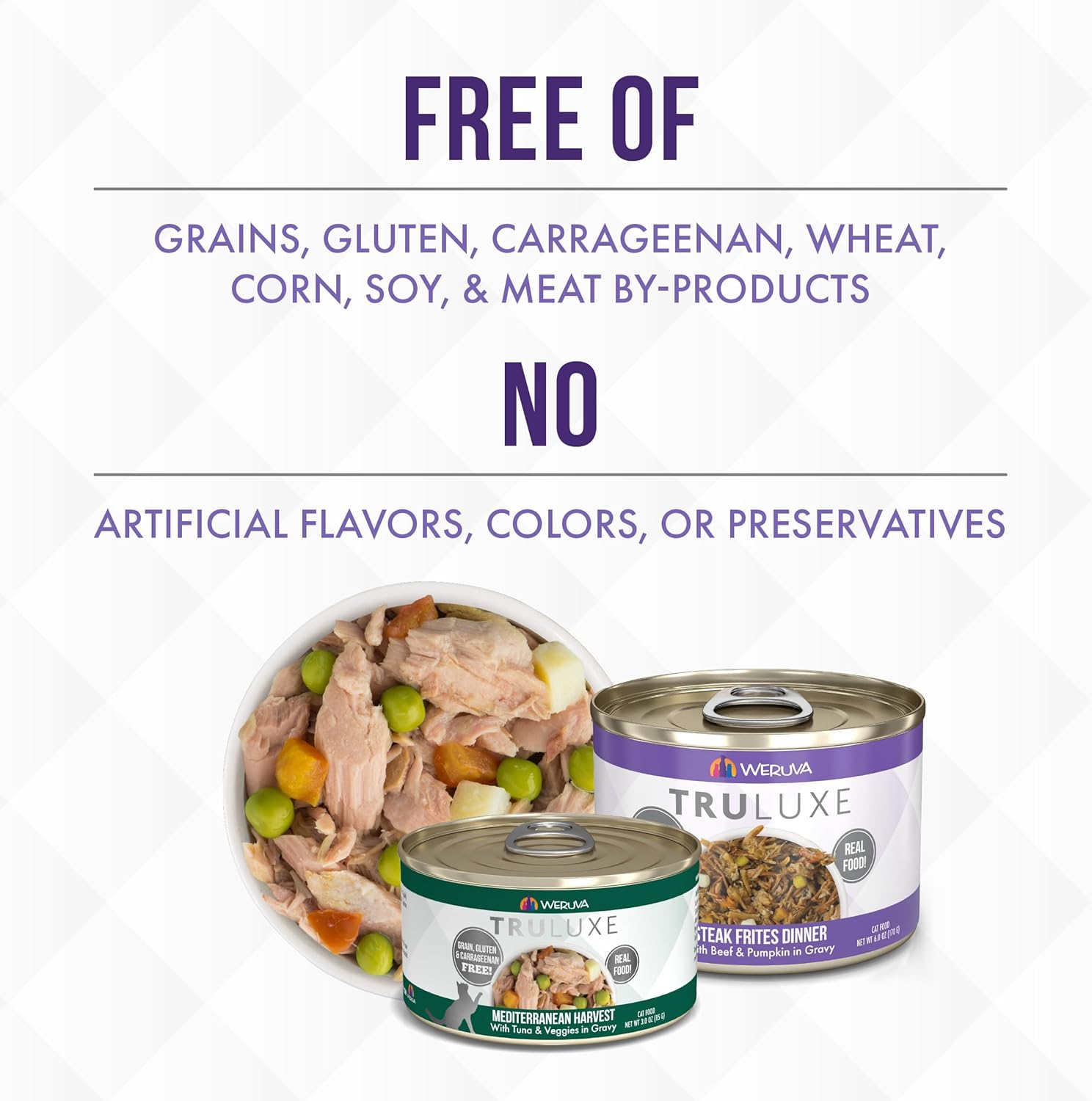 Weruva Truluxe Cat Food, Variety Pack, Trusurf, Wet Cat Food, 3Oz Cans (Pack of 24)3