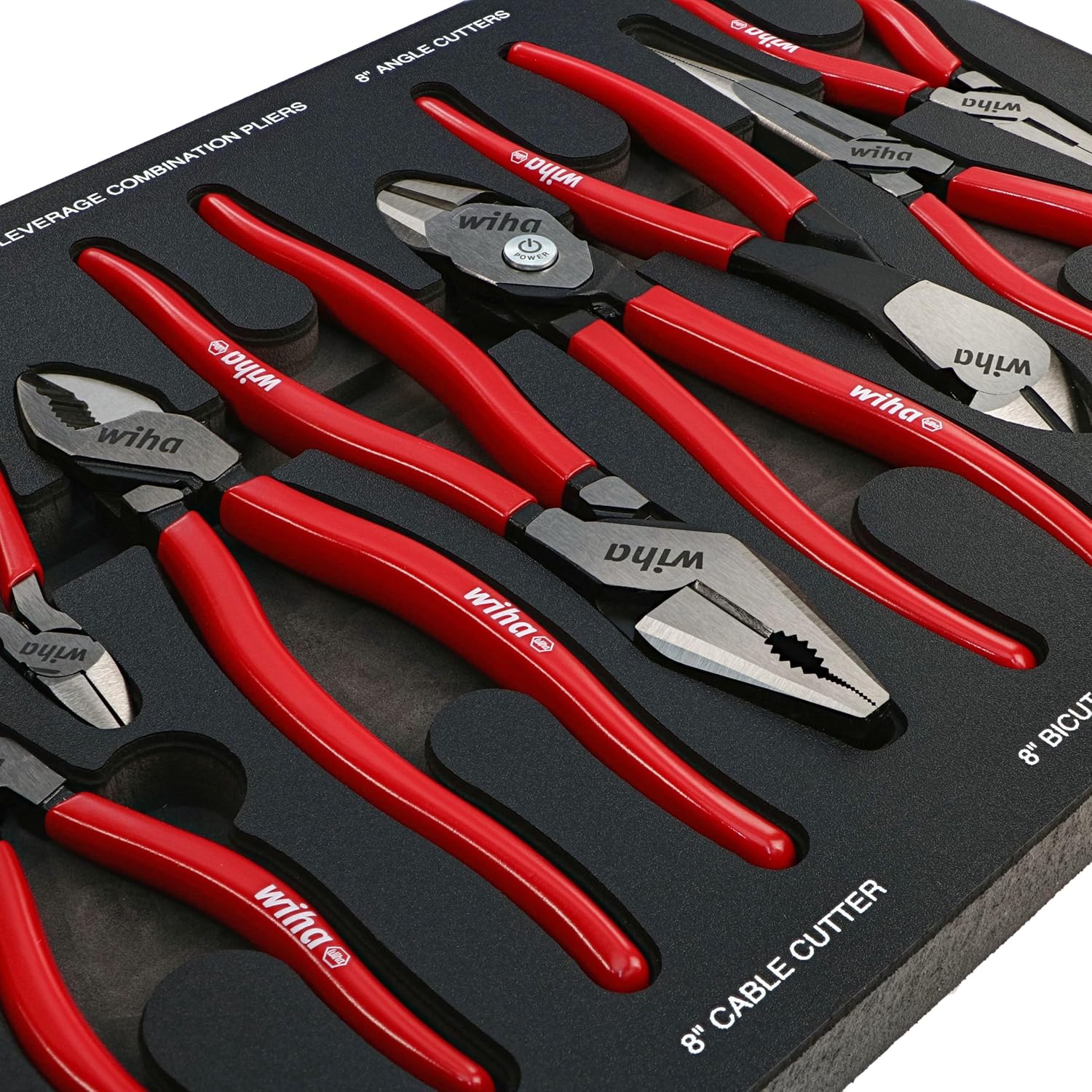 Wiha 34682 8 Piece Classic Grip Pliers and Cutters Tray Set5