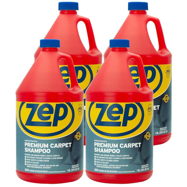 Zep Concentrated Premium Carpet Shampoo Carpet Cleaner Carpet cleaner Liquid 128-oz 4 -Pack_11zon Zep Concentrated Premium Carpet Shampoo Carpet Cleaner Carpet cleaner Liquid 128-oz 4 -Pack